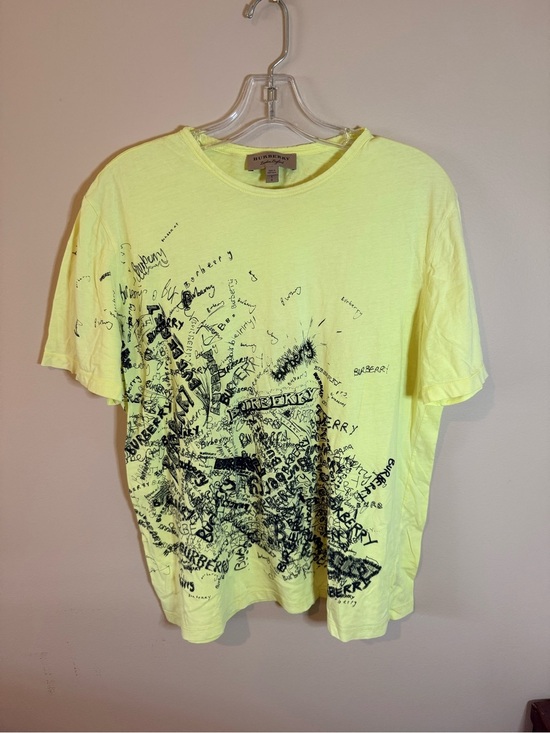 Burberry Tops - Burberry Neon Yellow Graphic Tee